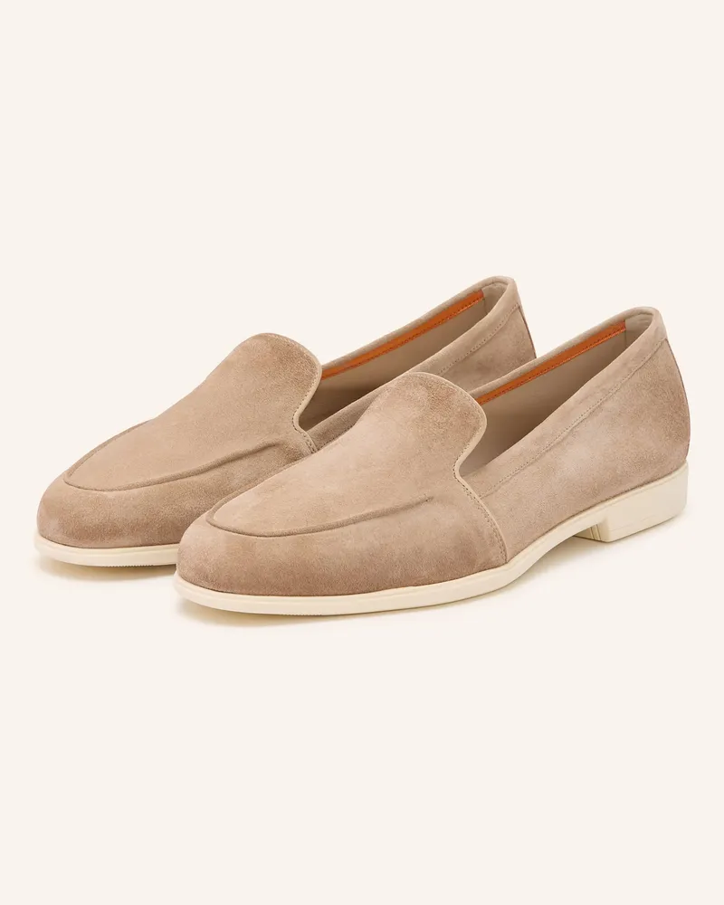 Santoni Slipper Malibu beige Hellbraun