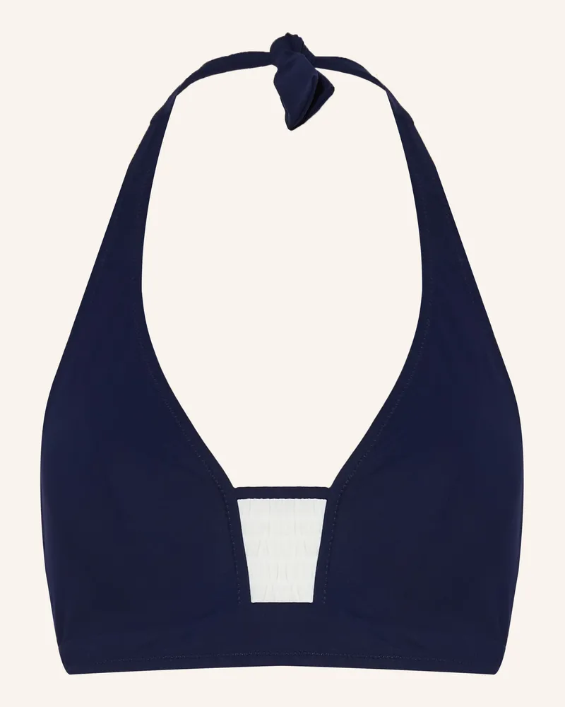 Lidea Neckholder-Bikini-Top Nautic Edge blau Dunkelblau