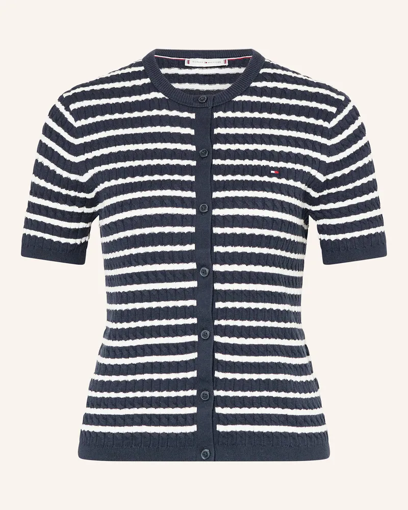 Tommy Hilfiger Strickjacke blau Dunkelblau
