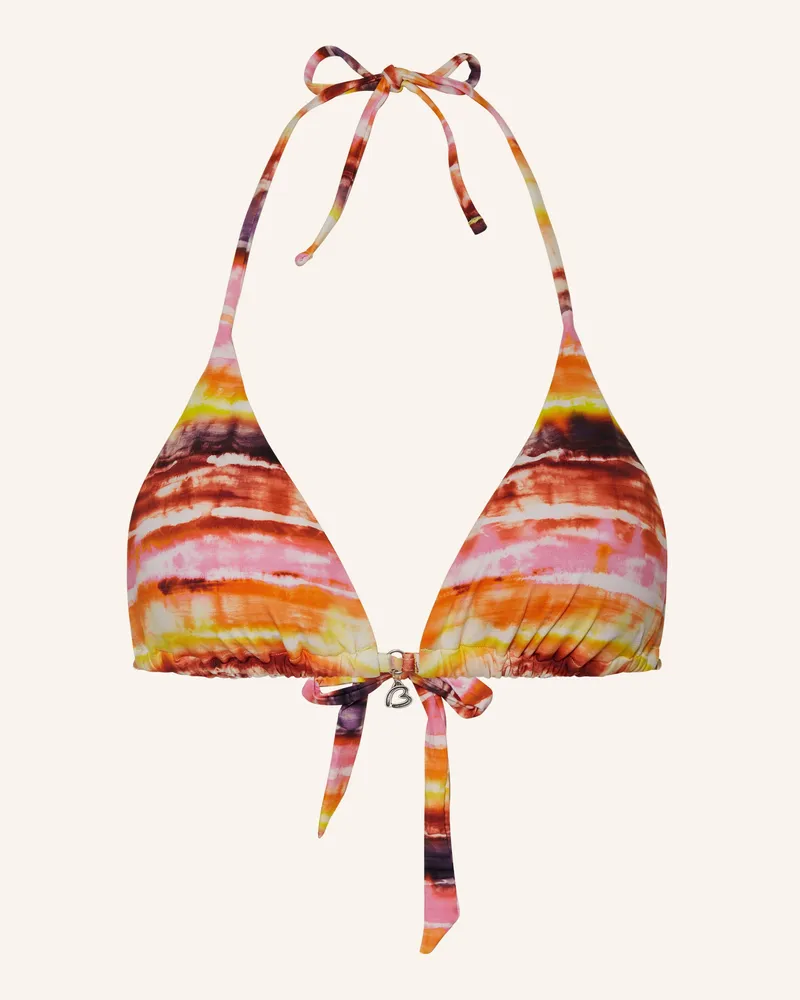 Banana Moon Triangel-Bikini-Top HORIZONTE CRICO Dunkelorange