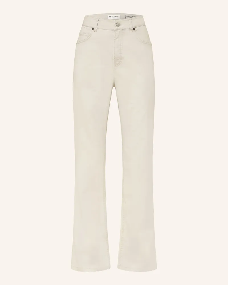 Marc O'Polo Bootcut-Hose Kiruna beige Creme