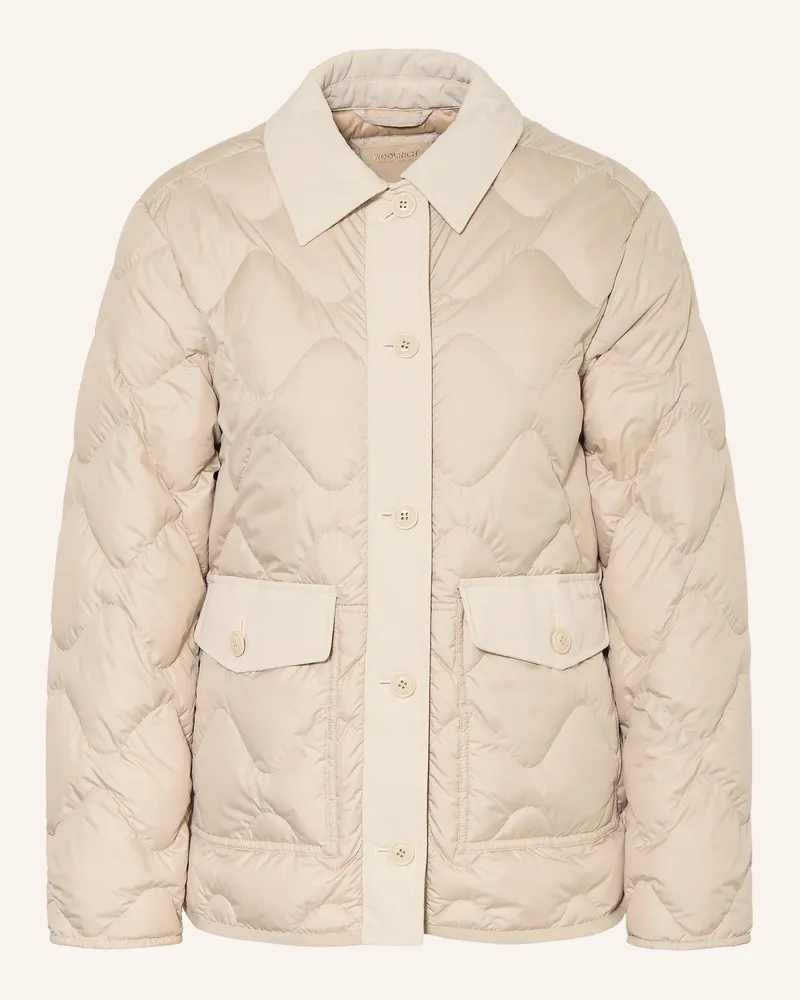 Woolrich Steppjacke Heritage gruen Hellbraun