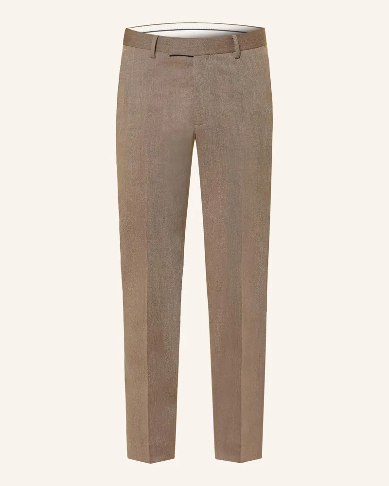 Pierre Cardin Anzughose Regular Fit braun 8018