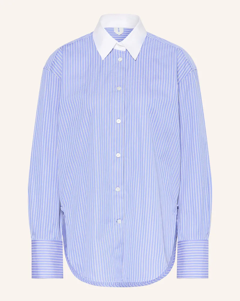 Arket Hemdbluse blau Hellblau