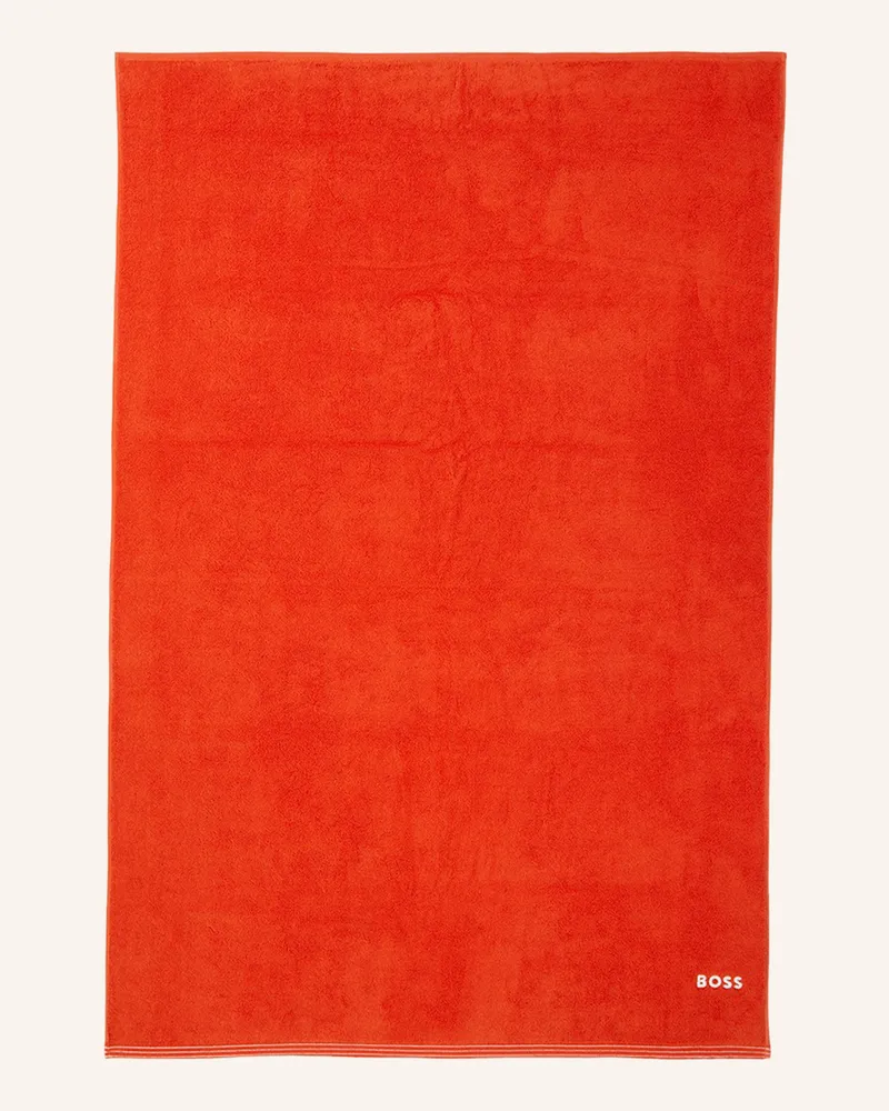 HUGO BOSS Badetuch Edge rot Rot