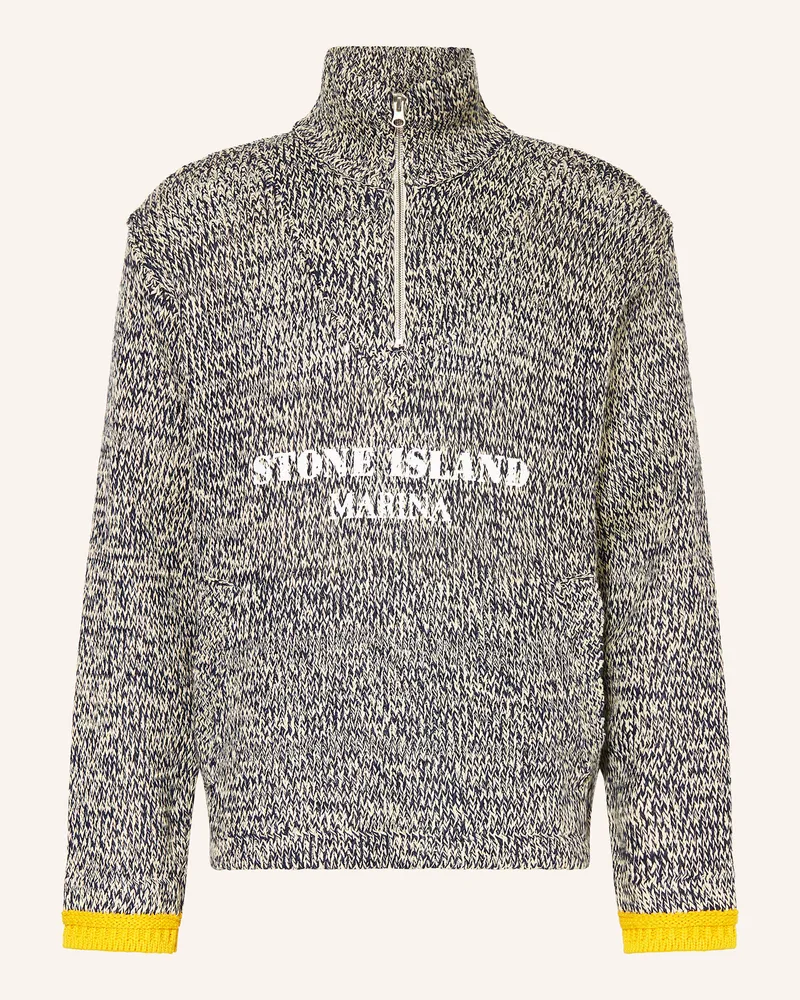 Stone Island Troyer MARINA mit Leinen Ecru