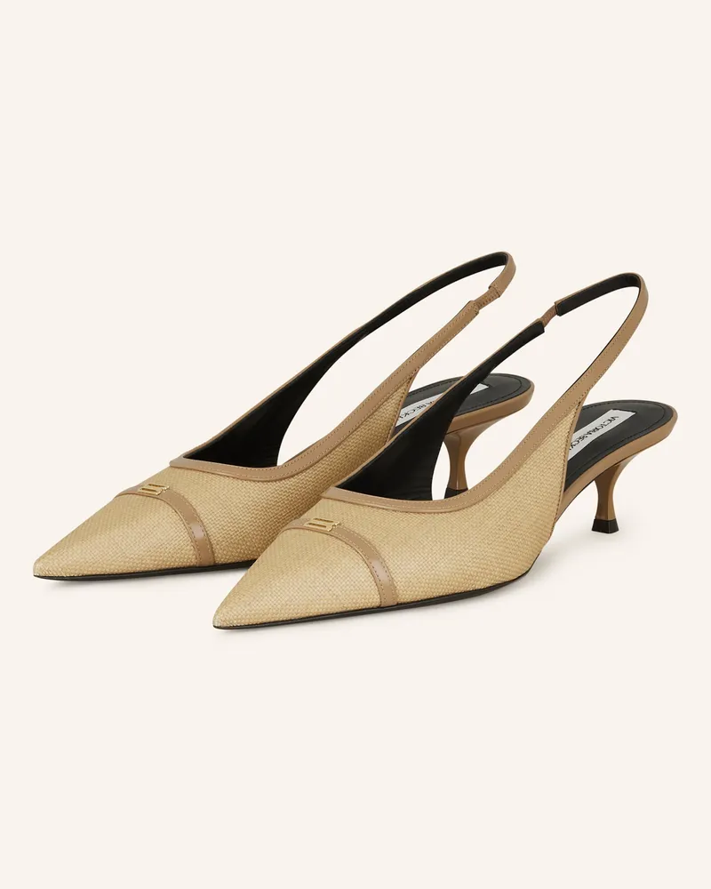 Victoria Beckham Slingpumps Hellbraun