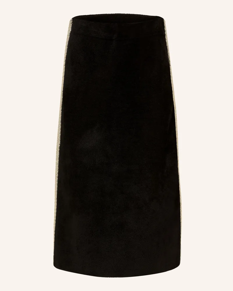 Claudie Pierlot Rock Mit Schmuckperlen schwarz Schwarz