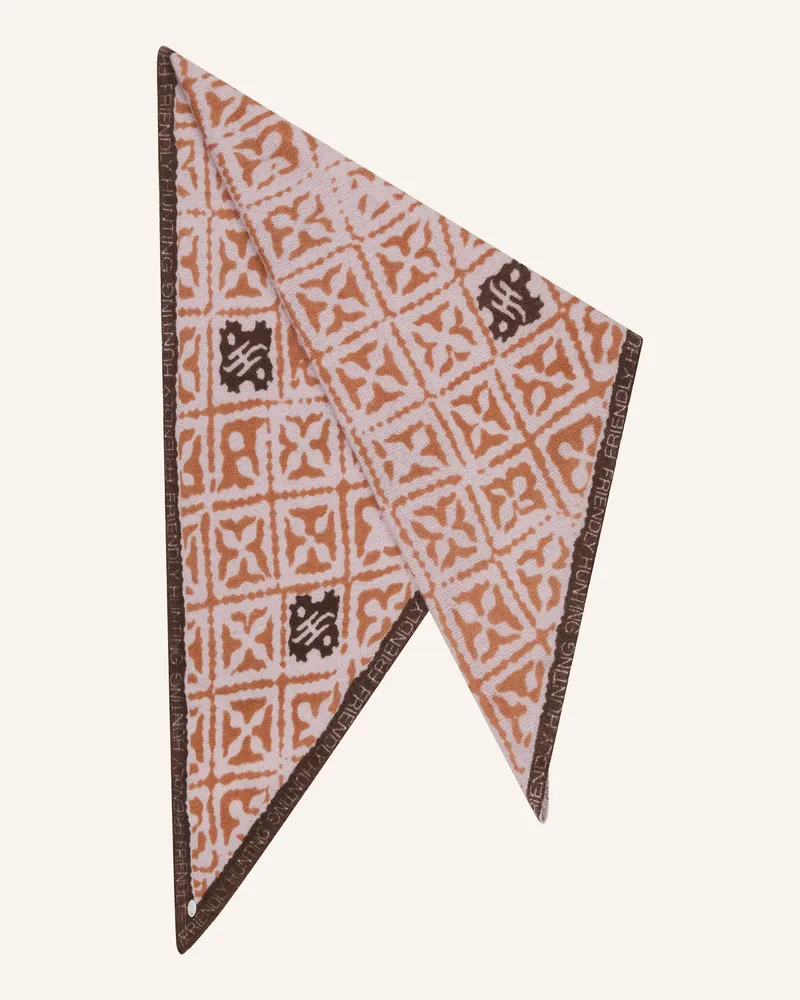 Friendly Hunting Dreieckstuch aus Cashmere Rosé