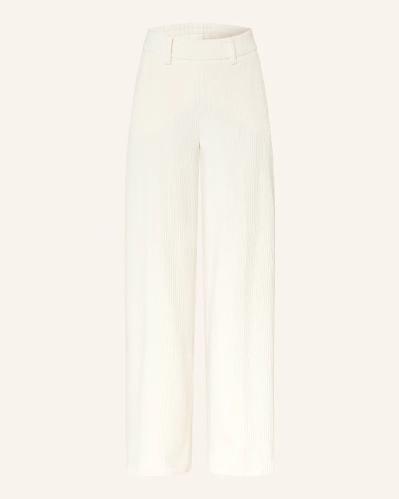 Milano Italy Cordhose im Jogging-Stil Creme