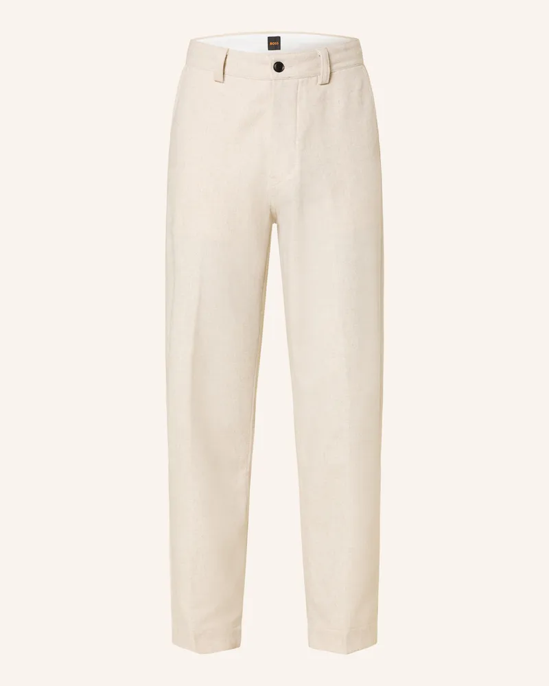 HUGO BOSS Chino Tapered Fit beige Ecru