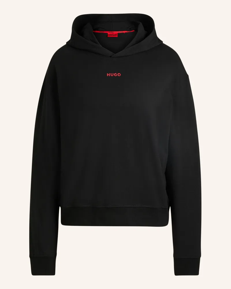 HUGO BOSS Loungewear Oberteil SHUFFLE_HOODIE Relaxed Fit Schwarz