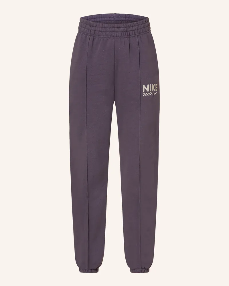 Nike Fleecehose Dunkellila
