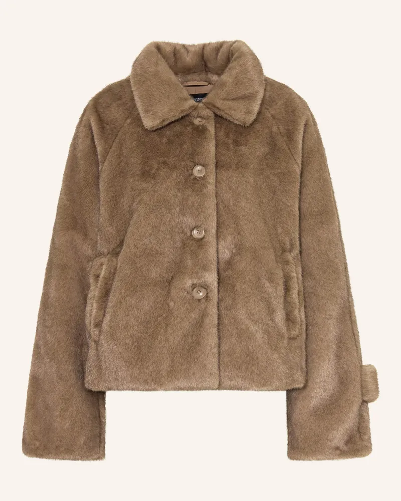 MEOTINE Kunstfell-Jacke KELLY Beige