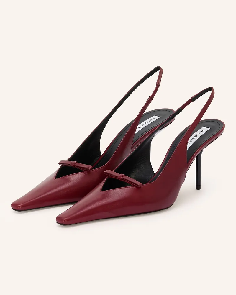 Victoria Beckham Slingpumps Dunkelrot