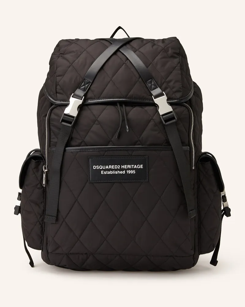 Dsquared2 Rucksack Heritage Backpack schwarz Schwarz