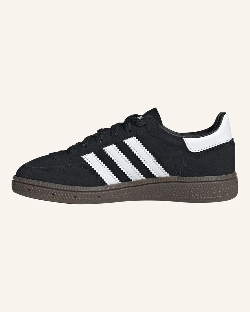 adidas Handball Spezial Kids Schuh, Komfortverschluss, Elastische Schnürsenkel schwarz Schwarz