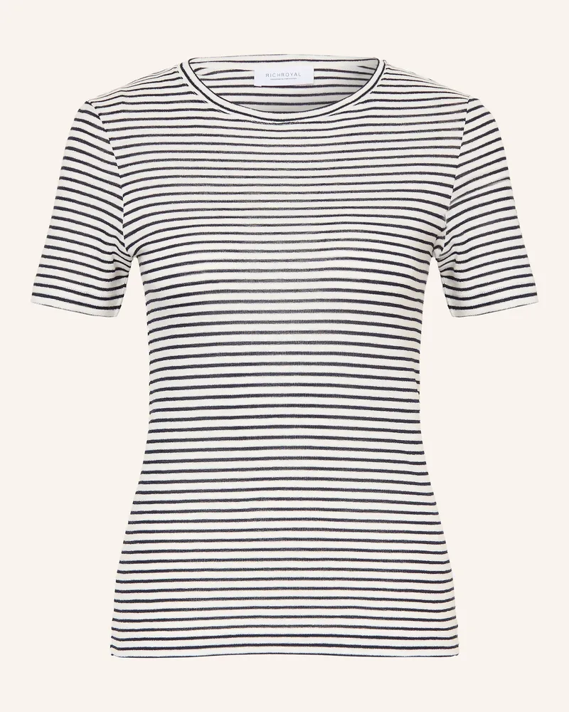 Rich&Royal T-Shirt Mit Glitzergarn blau Dunkelblau