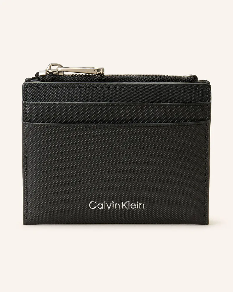 Calvin Klein Kartenetui Mit Münzfach schwarz Schwarz
