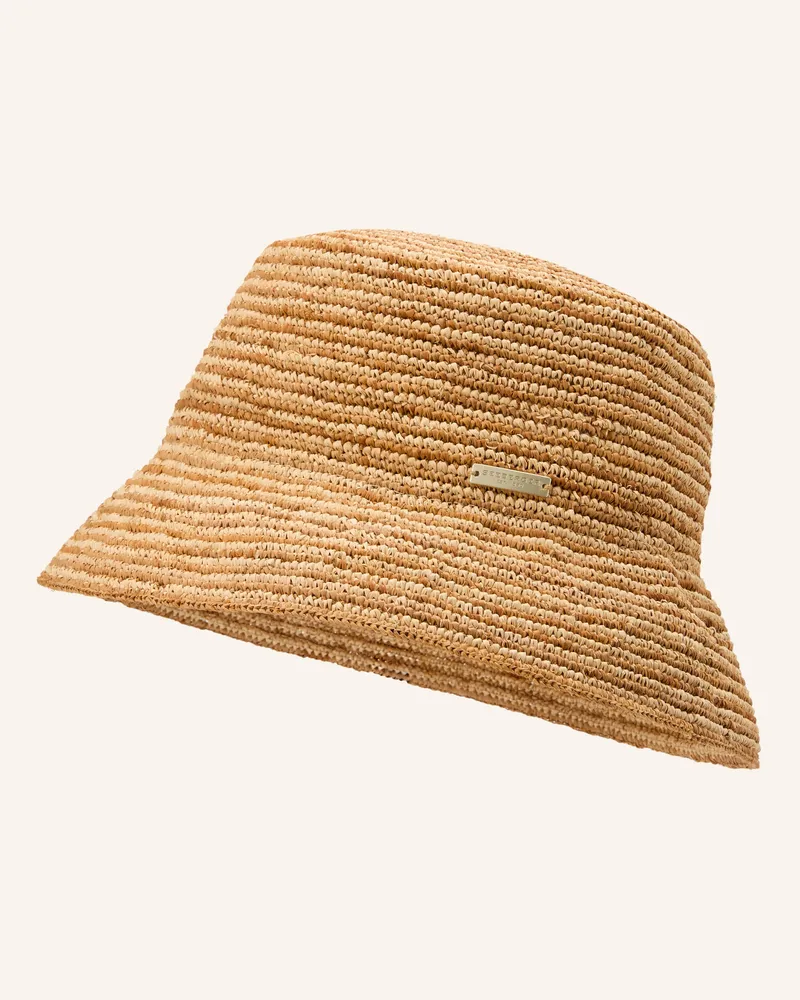 Seeberger Strohhut beige Camel