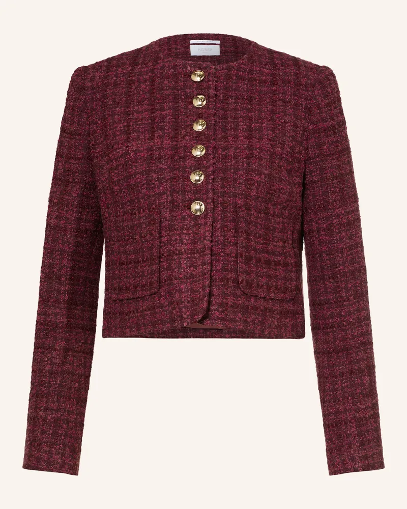 HOBBS London Kastenjacke Maria Aus Tweed rot Fuchsia