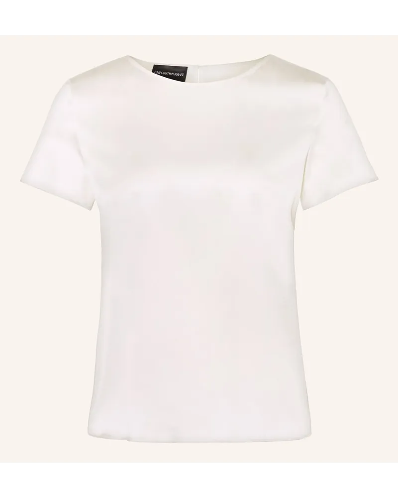 Emporio Armani Blusenshirt aus Seide Weiss