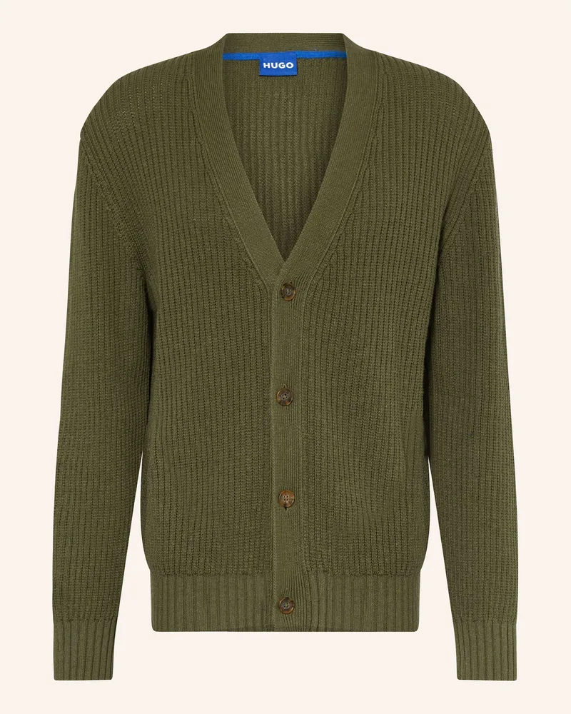 HUGO BOSS Strickjacke SONNICK Grün
