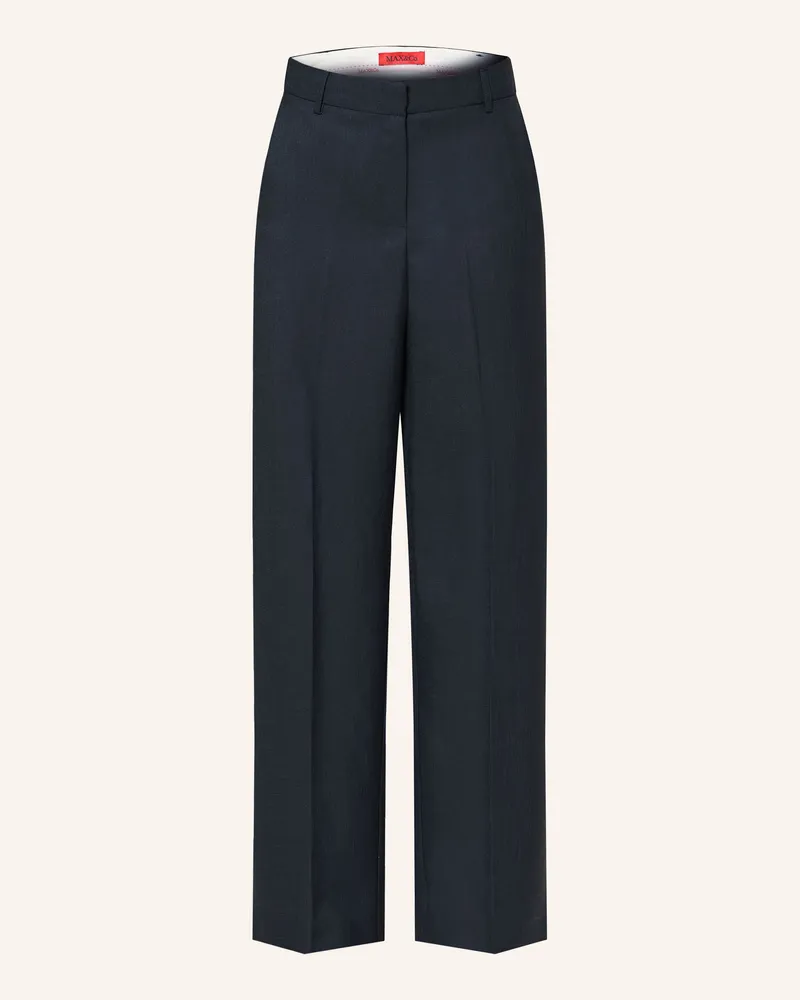 MAX&Co. Marlenehose ELIDE Dunkelblau