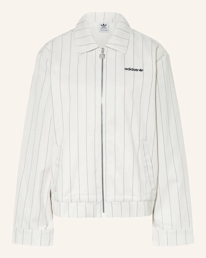 adidas Overjacket PINSTRIPE HARRINGTON Ecru