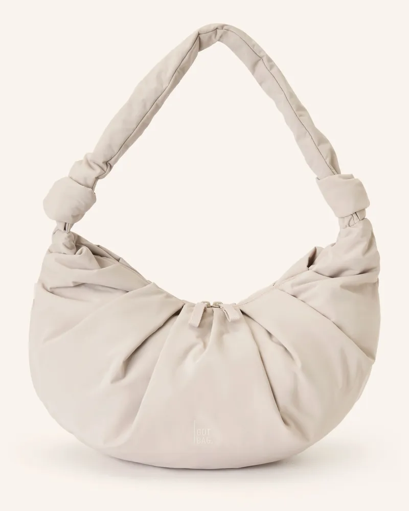 Got Bag Schultertasche Pleat Moon Bag Large grau Taupe