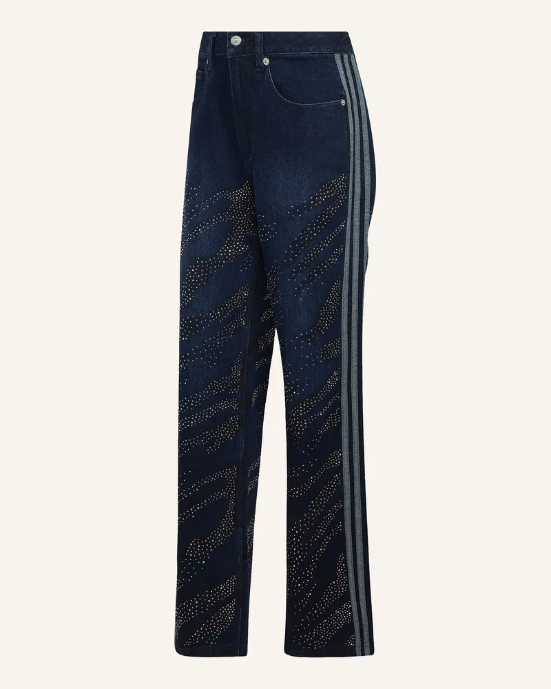 adidas Straight Jeans Adilenium Season 6 Mit Schmucksteinen blau Black
