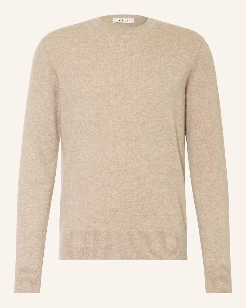 Chas Cashmere-Pullover Hellbraun