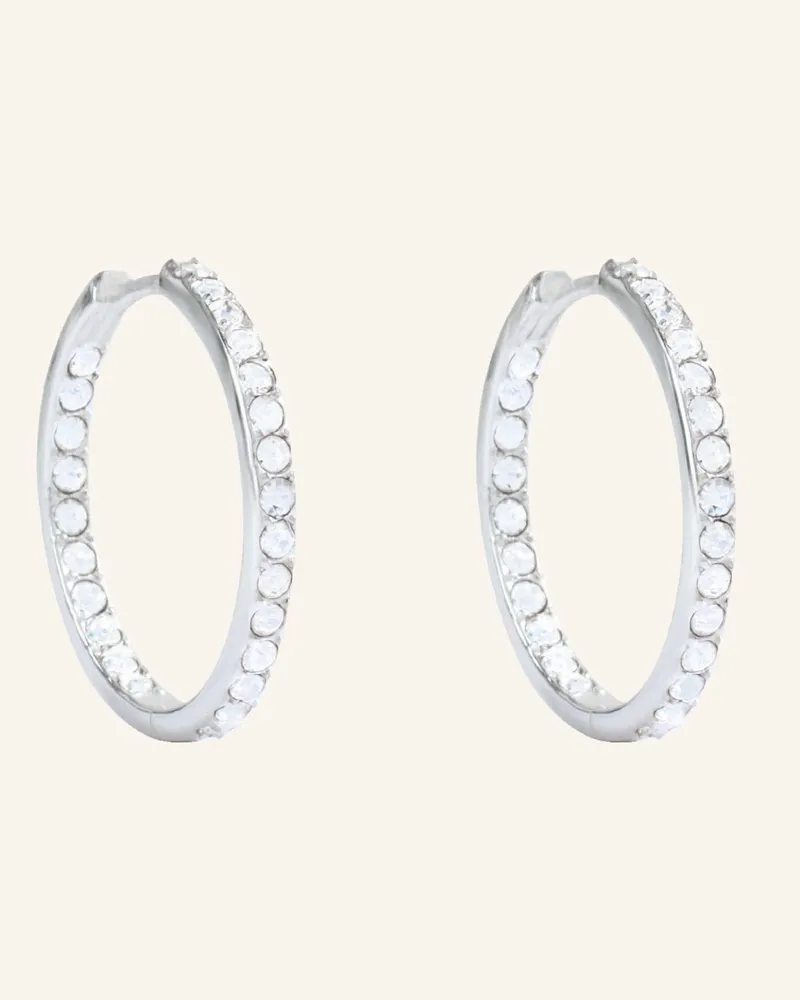 POMPIDOU Creolen Lillian Medium Pavé By Glambou silber Silber