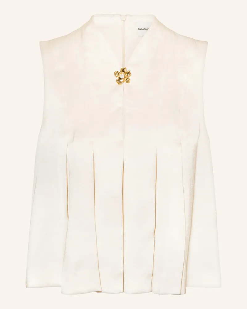 Claudie Pierlot Satintop weiss Ecru