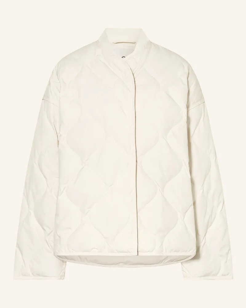 COS Oversized-Daunenjacke weiss Ecru