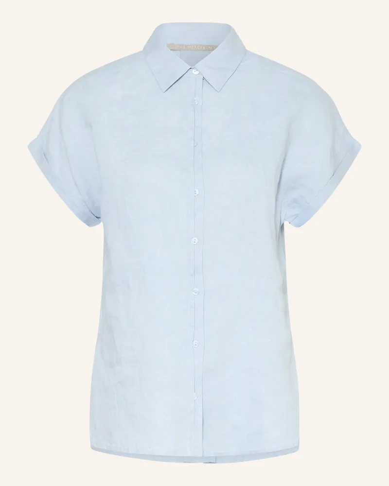 (THE MERCER) N.Y. Hemdbluse Aus Leinen blau Hellblau