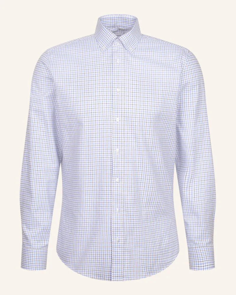 Seidensticker Flanellhemd Slim Fit Blau