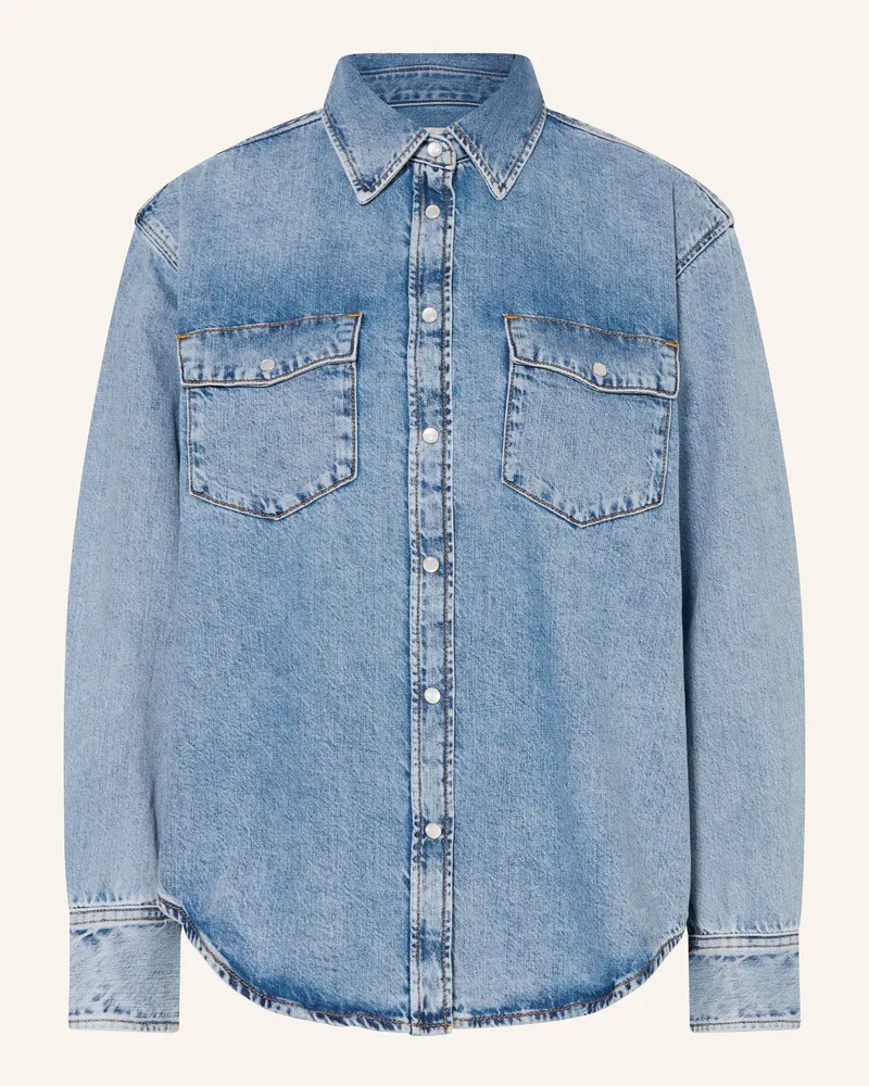 Gant Jeansbluse Blau