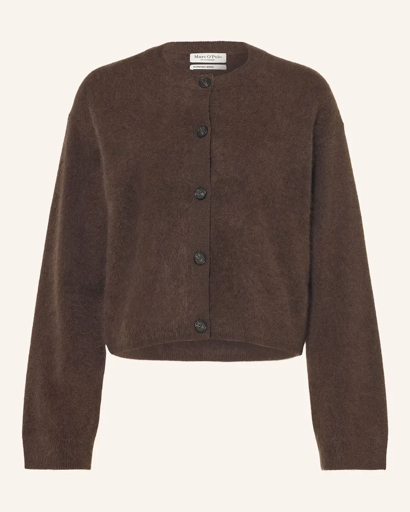 Marc O'Polo Strickjacke braun Dunkelbraun