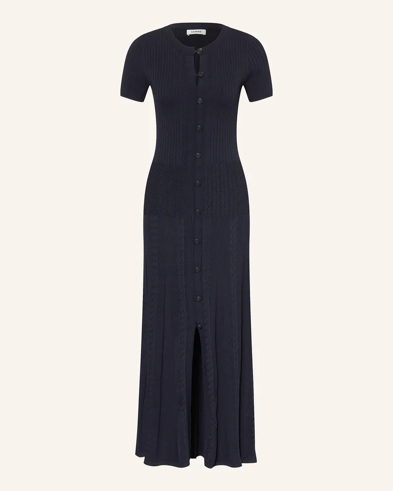 Sandro Strickkleid blau Dunkelblau