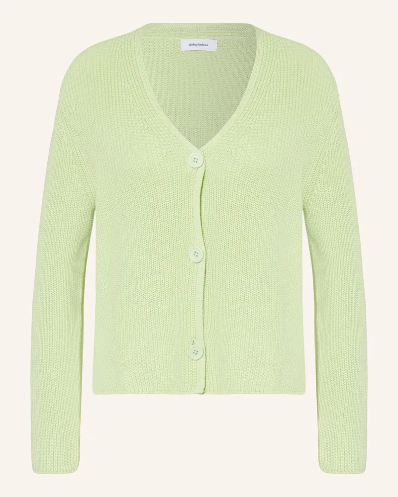 Darling Harbour Strickjacke gruen Matcha