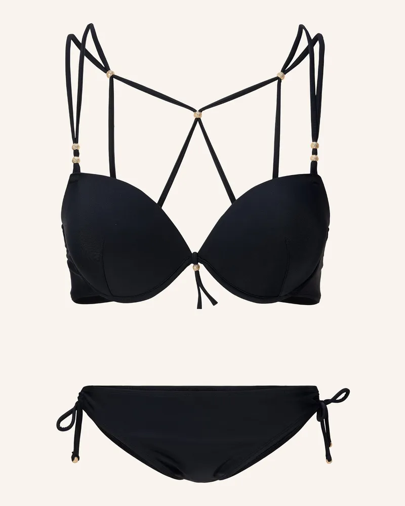LingaDore Halterneck Bikiniset schwarz Schwarz
