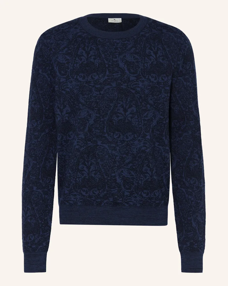 Etro Pullover blau Dunkelblau