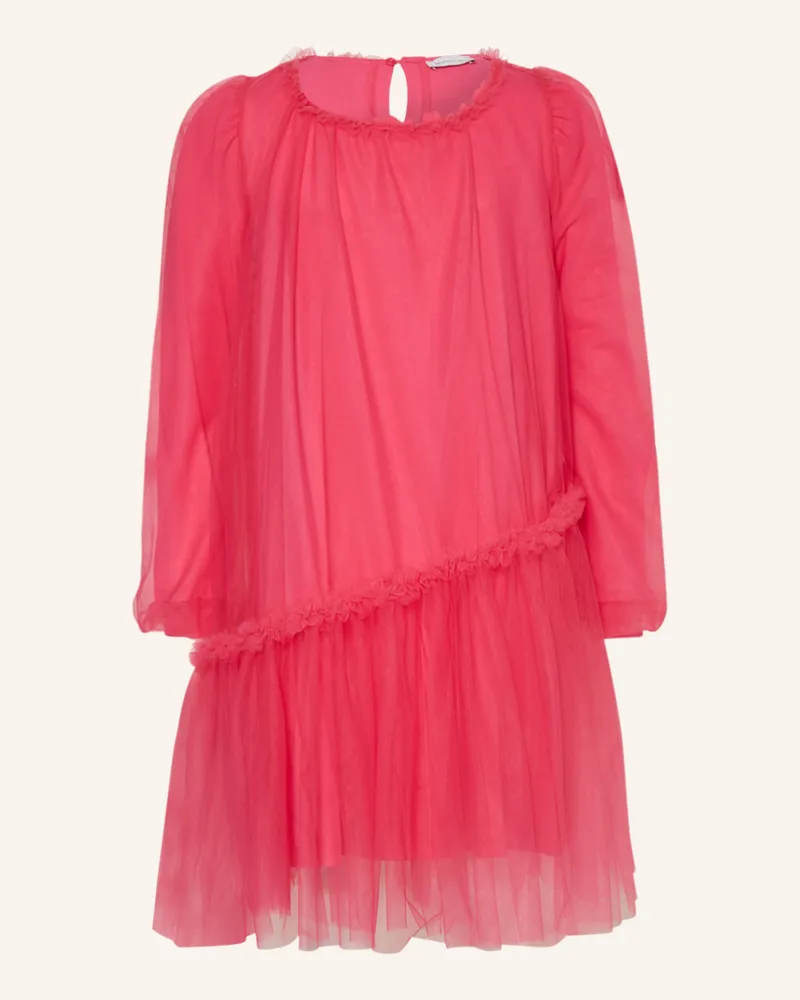Monnalisa Tüllkleid mit Rüschen Fuchsia