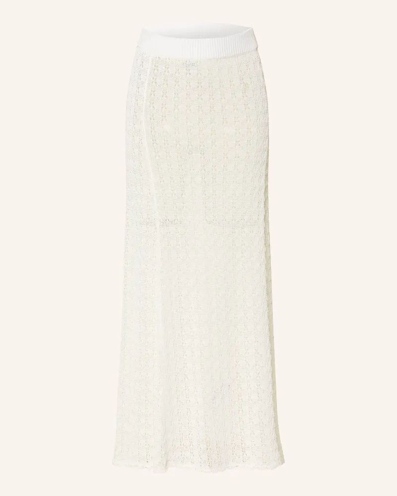 Ganni Strickrock weiss Ecru