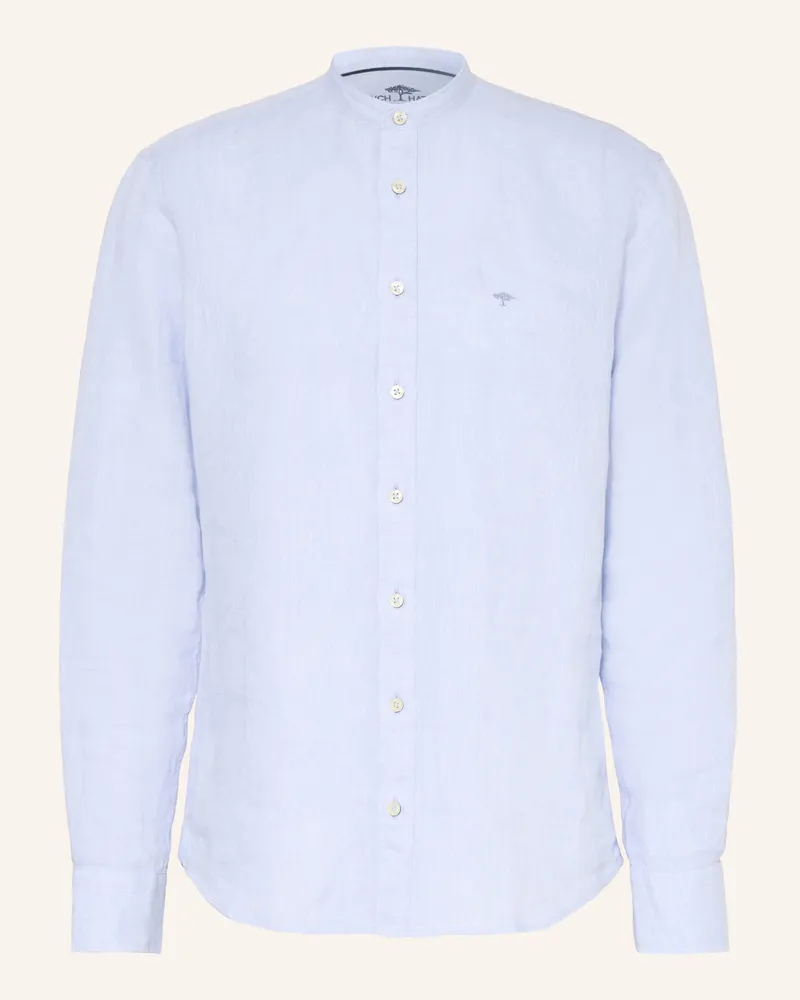Fynch-Hatton Leinenhemd Regular Fit Hellblau