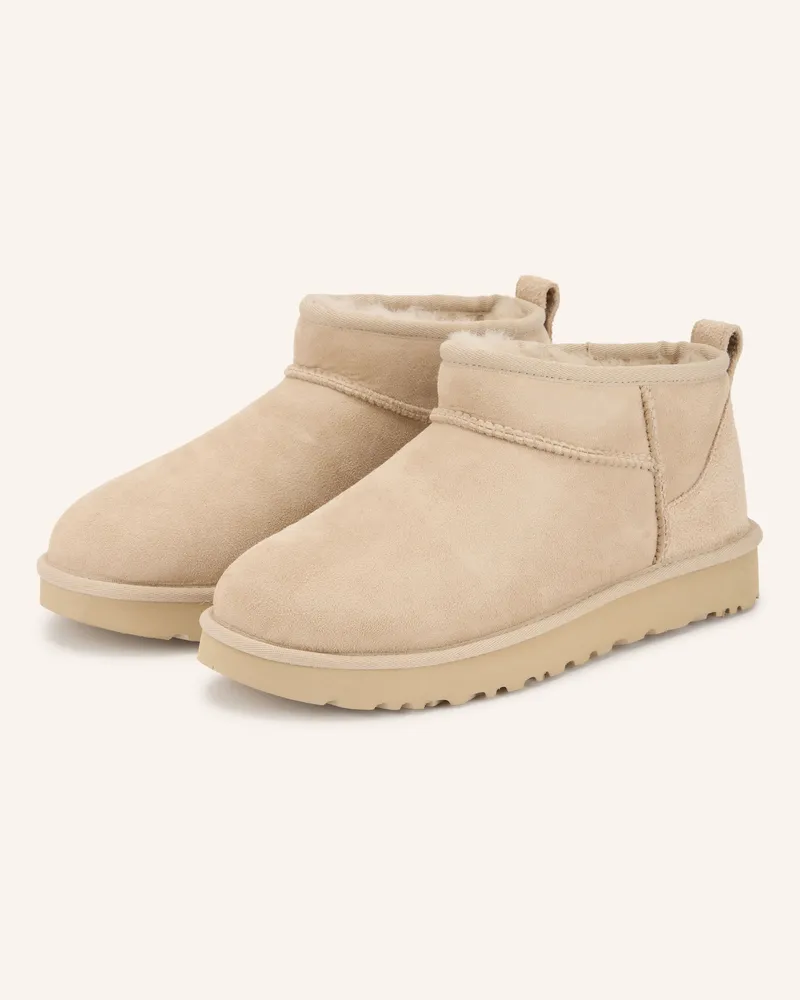 UGG Boots Classic Ultra Mini weiss Beige