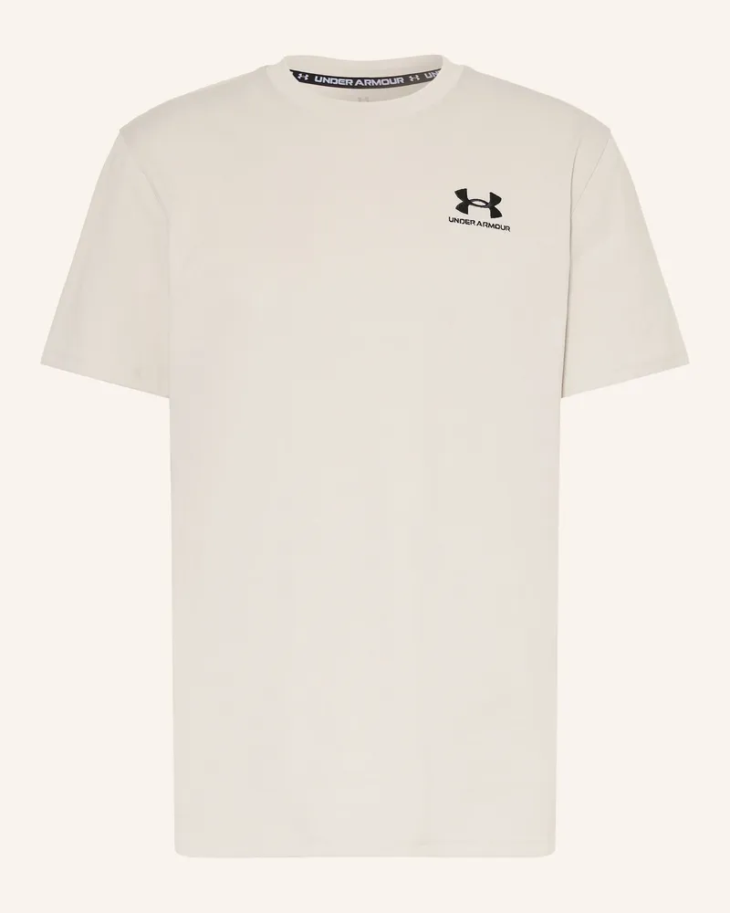 Under Armour T-Shirt Ua Heavyweight weiss Creme