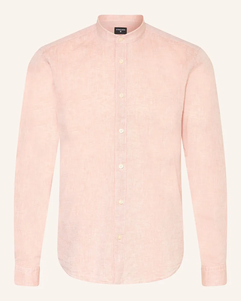 Strellson Hemd CORNEL-W Regular Fit mit Leinen Rosé
