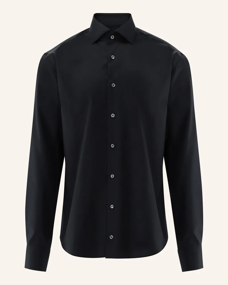 van Laack Hemd Slim Fit schwarz Schwarz